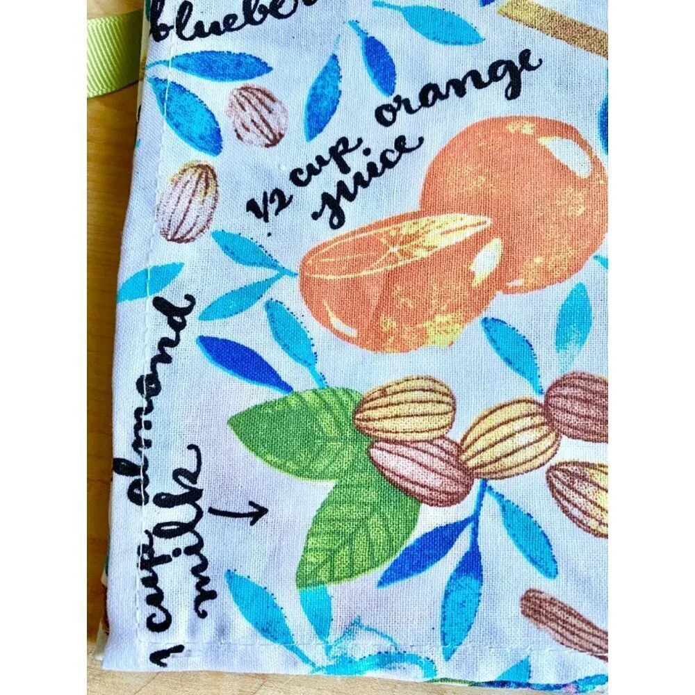 New Blueberry Smoothie Fruit Theme Wooden Spoon & Kitchen Cotton Towel Gift Set